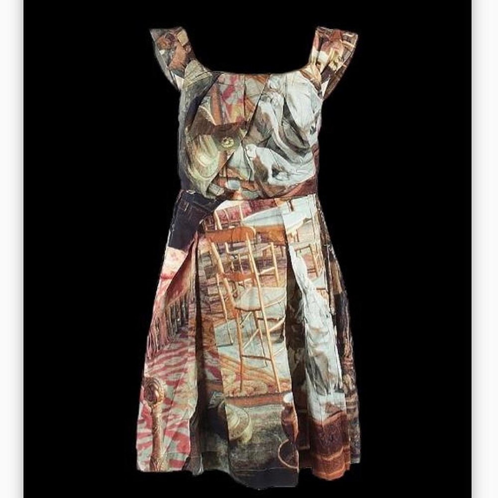 Vivienne Westwood painting corset dress